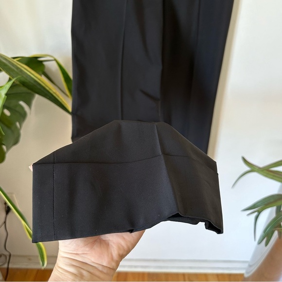 JIL SANDER Black Pleated Straight Leg Pants Size 36 - Picture 5 of 9